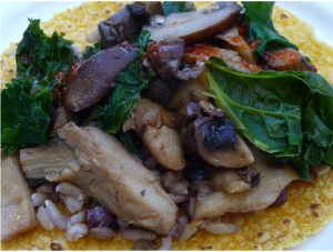 Mushroom, Kale, Brown Rice and Lentil Soft Tacos - The Veggie Queen