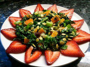 Strawberry Kale Salad by Sue McShane