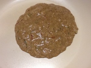 Apple Zucchini Pancake cooking