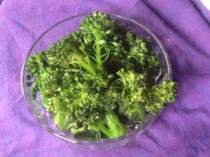 Pressure cooked broccoli
