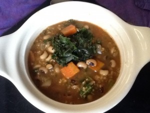 Black eyed pea soup